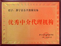 我公司獲得“靜寧縣公共資源交易中心優(yōu)秀中介代理機構(gòu)”榮譽稱號